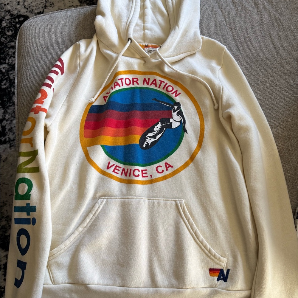 Aviator Nation Relaxed Pullover Hoodie-Worn once